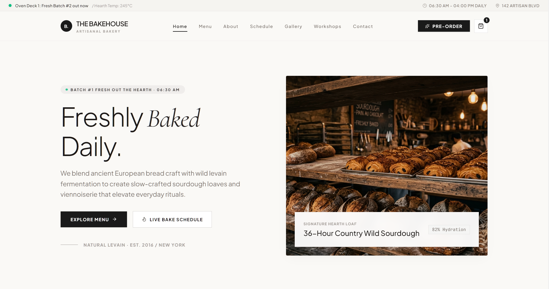 Bakehouse Bakery Template